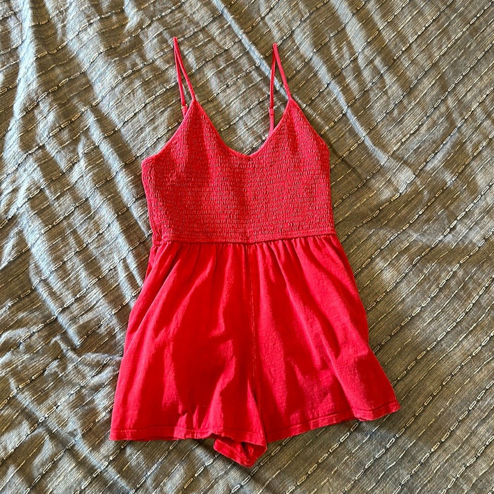 Target Romper. Size Medium. Red.